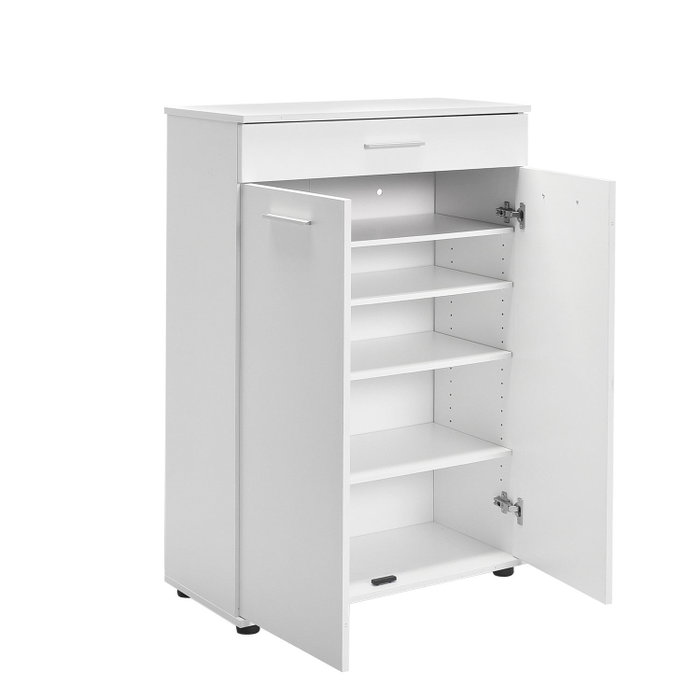 Hanah Home Adr-521-Bb-1 Zapatero Organizador Minimalista Blanco Melamina 16mm 73x108x35cm